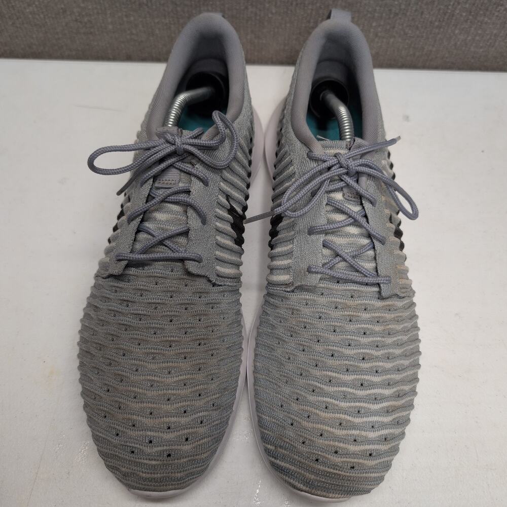 Nike Roshe Two Flyknit Men's Gray Gold Sneakers Running Shoes Size 11.5 - Picture 7 of 9